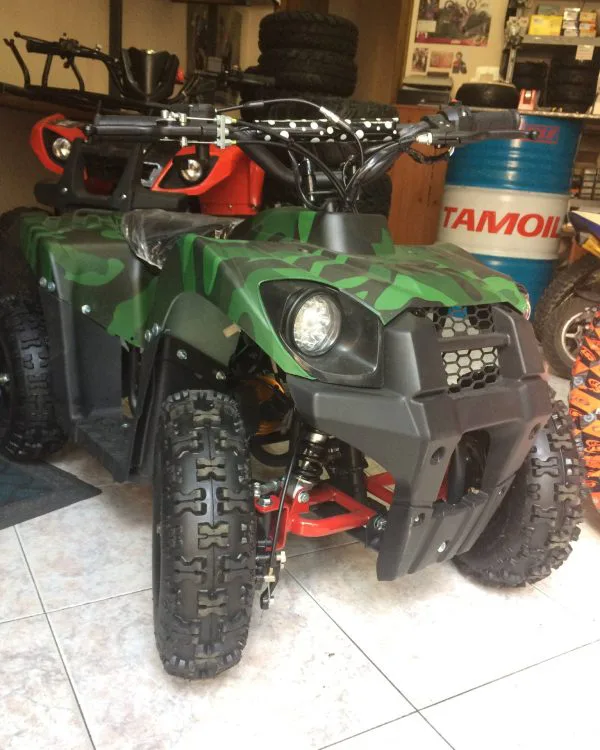Mini quad Tiger 50cc 2T ruota 6″ avviamento elettrico luci telecomando