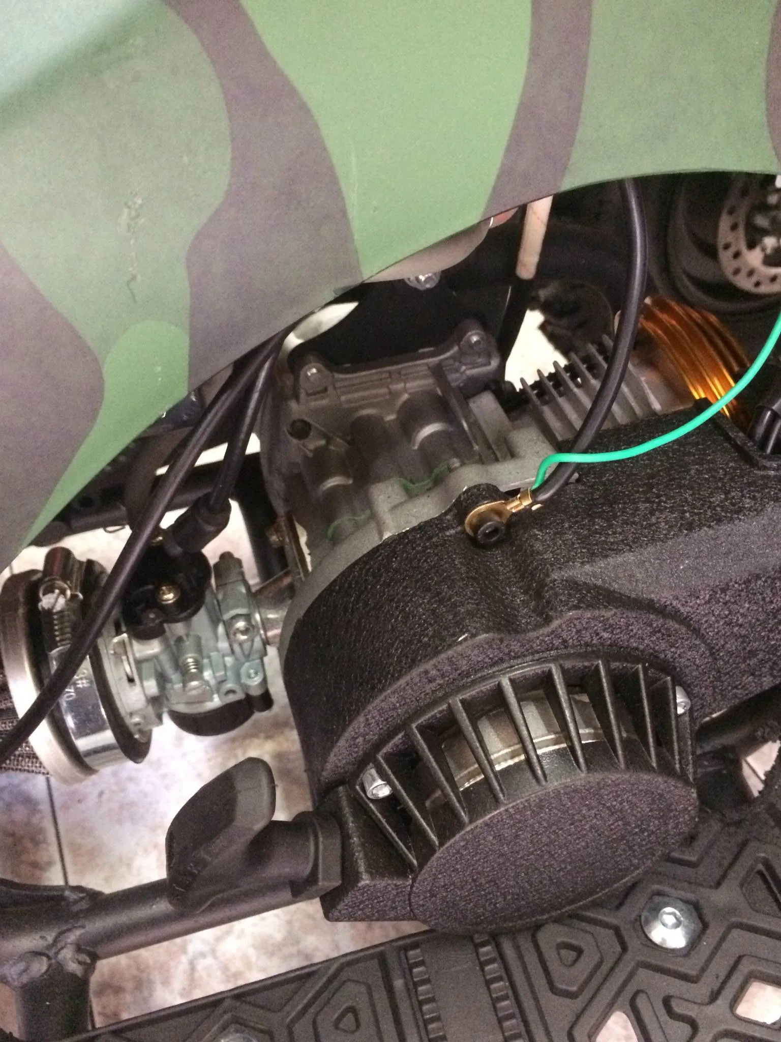 Mini quad Tiger 50cc 2T ruota 6″ avviamento elettrico luci telecomando, foto 6