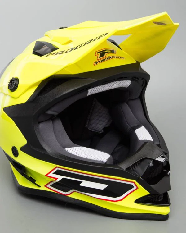 Casco progrip 3191 cross enduro yell fluo
