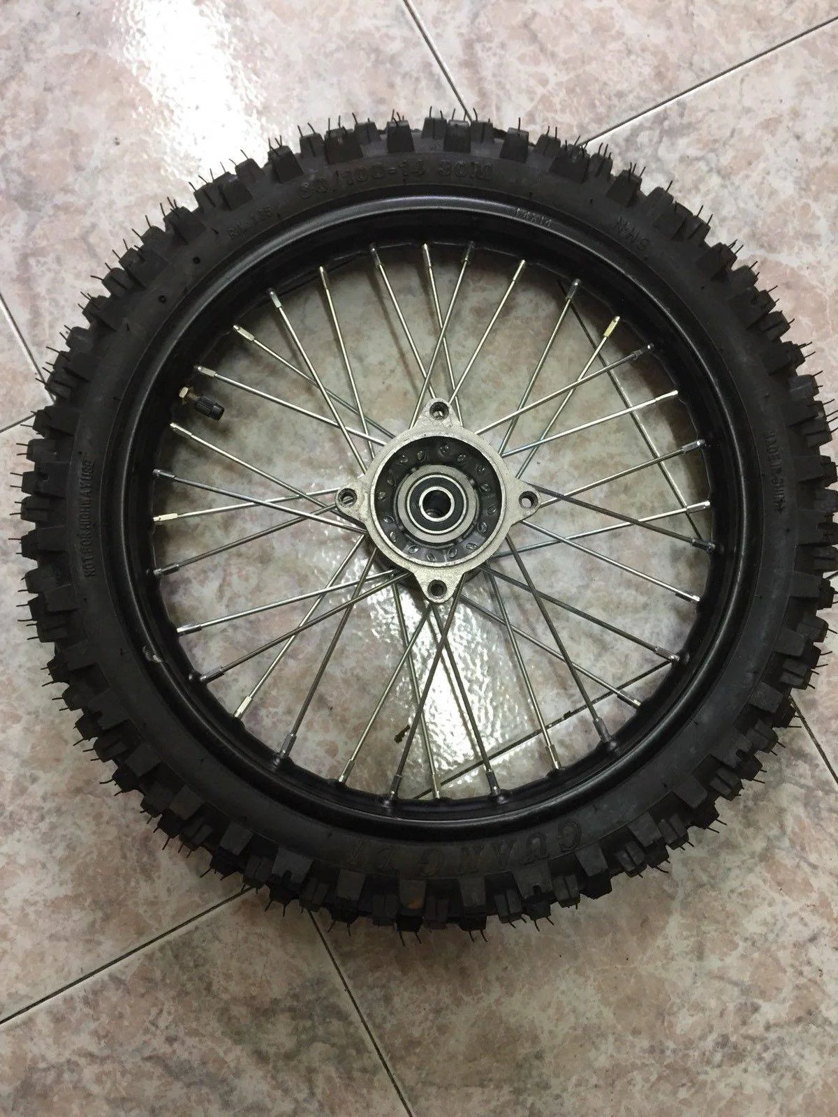 Ruota cerchio anteriore cross 14″ mozzo sdg 12mm