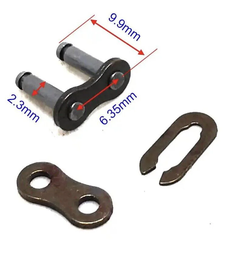 Falsa maglia t8 passo grande tf8, 10mm x mini moto, mini quad, mini cross 2T, foto 3