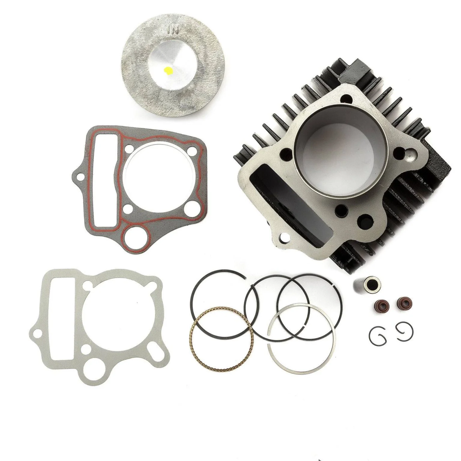 Gruppo termico cilindro pistone da 54mm per motori 4T 110cc 125cc