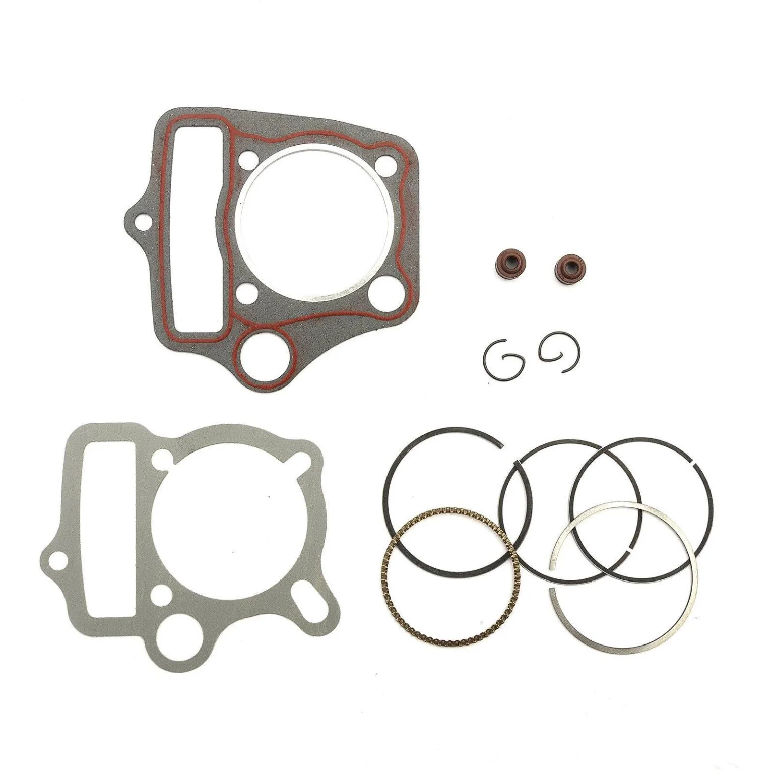 Gruppo termico cilindro pistone da 54mm per motori 4T 110cc 125cc, foto 2