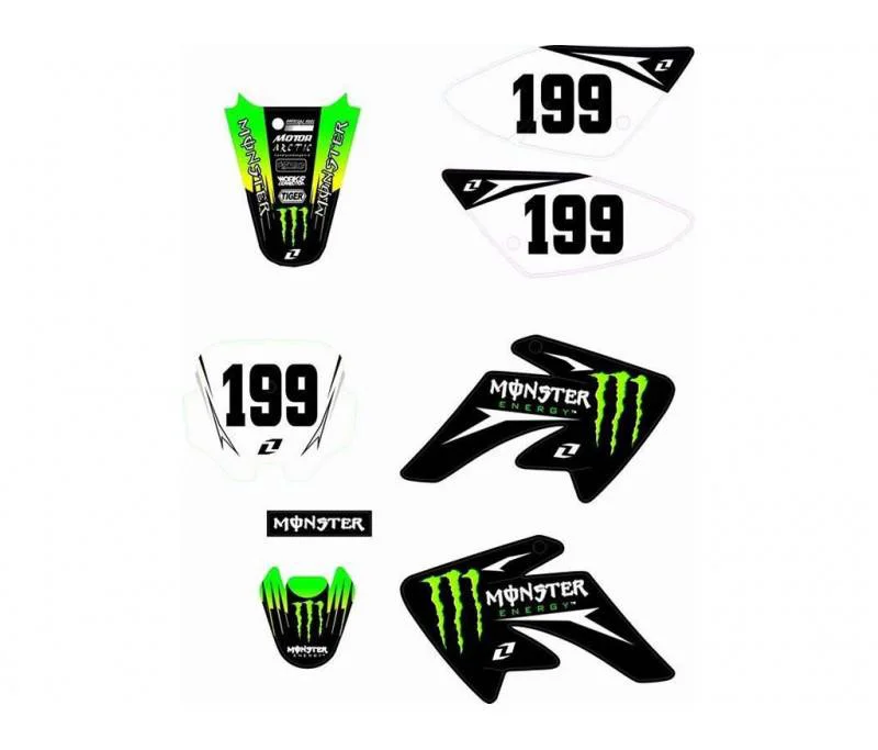 Adesivi grafiche Monster energy plastiche CRF 70