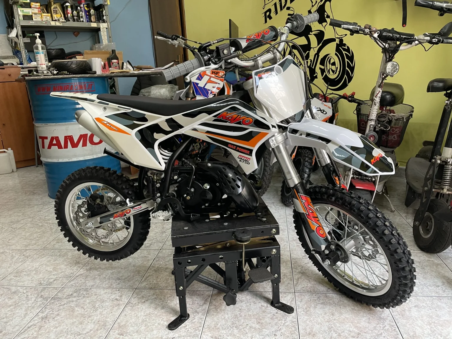 Mini cross Kayo KT50 50cc 2T ruote 14″12″, foto 7