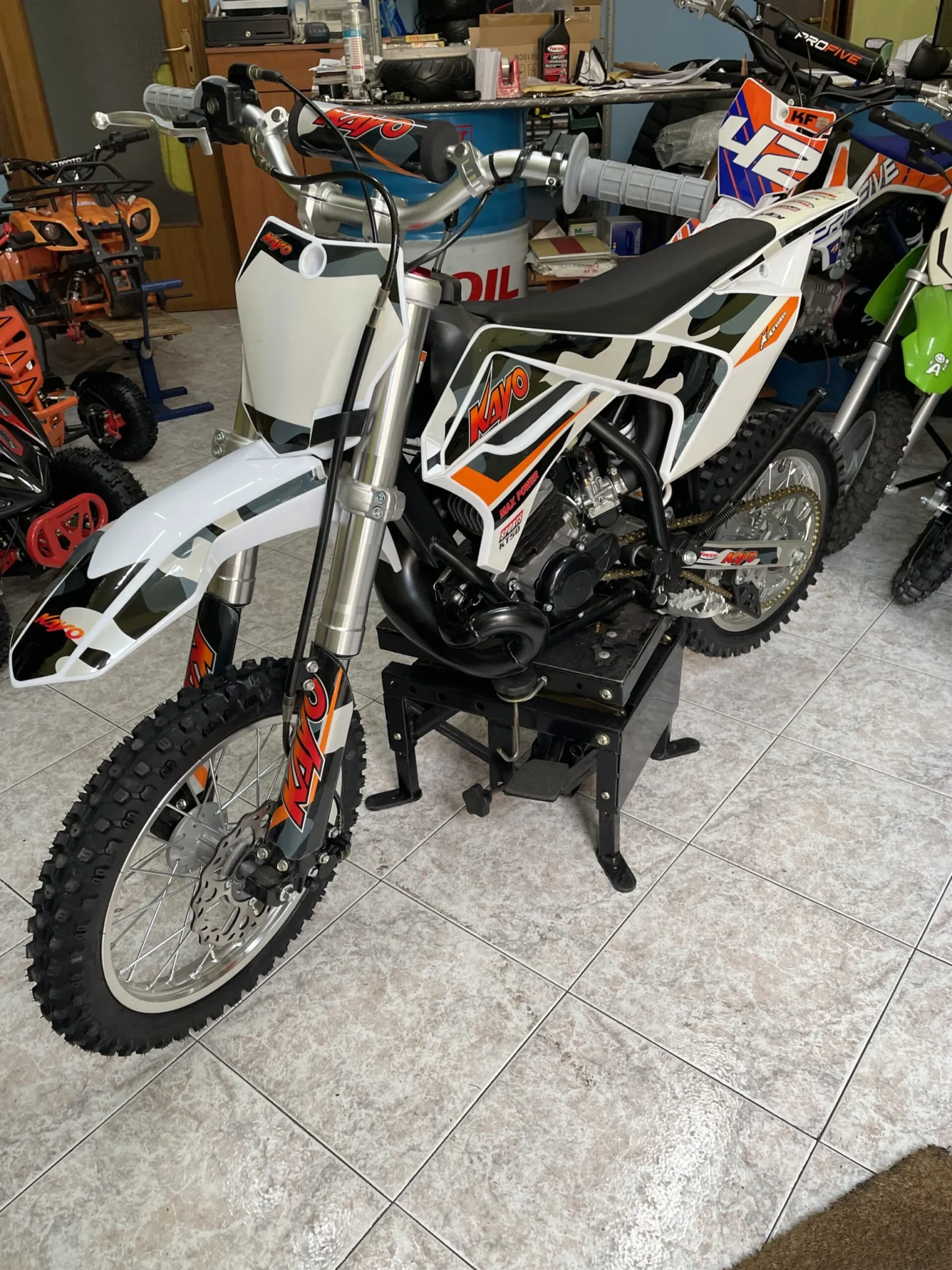Mini cross Kayo KT50 50cc 2T ruote 14″12″, foto 3