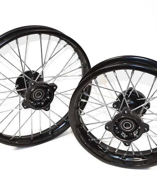Coppia cerchi cross 14″17″ pit bike sdg 12mm