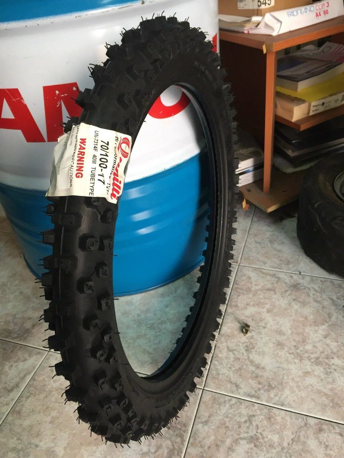 Pneumatico gomma UNILLI 7314F cross 2.75-17″ Anteriore 70/100-17″, foto 2