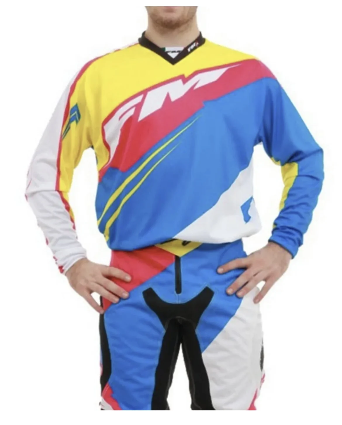 Completo di maglia + pantalone fm force x23 x cross enduro quad, foto 3