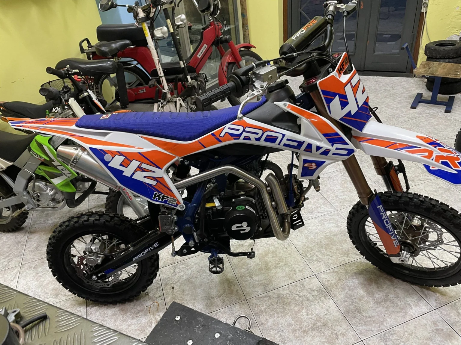Pit bike 125cc Profive KF2 4T, 4 marce, ruota 14″ 12″, foto 6