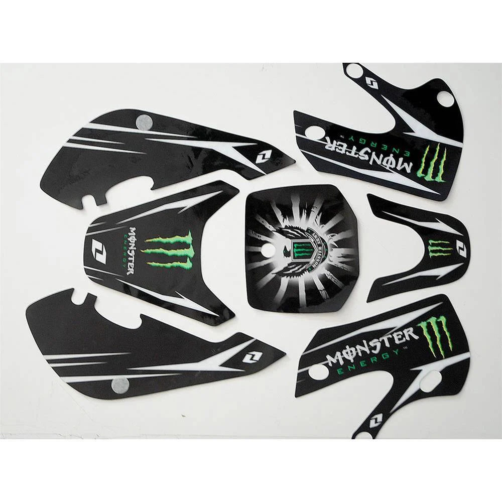 Adesivi grafiche Monster energy plastiche klx
