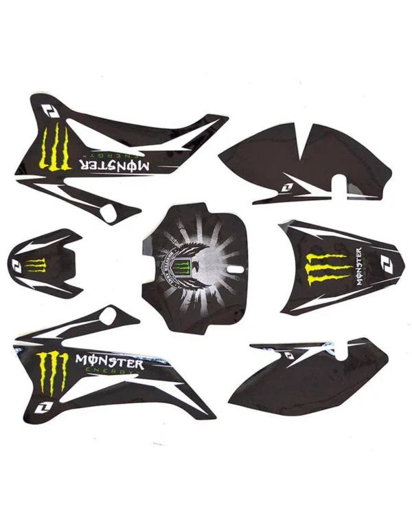 Adesivi grafiche Monster plastiche ttr