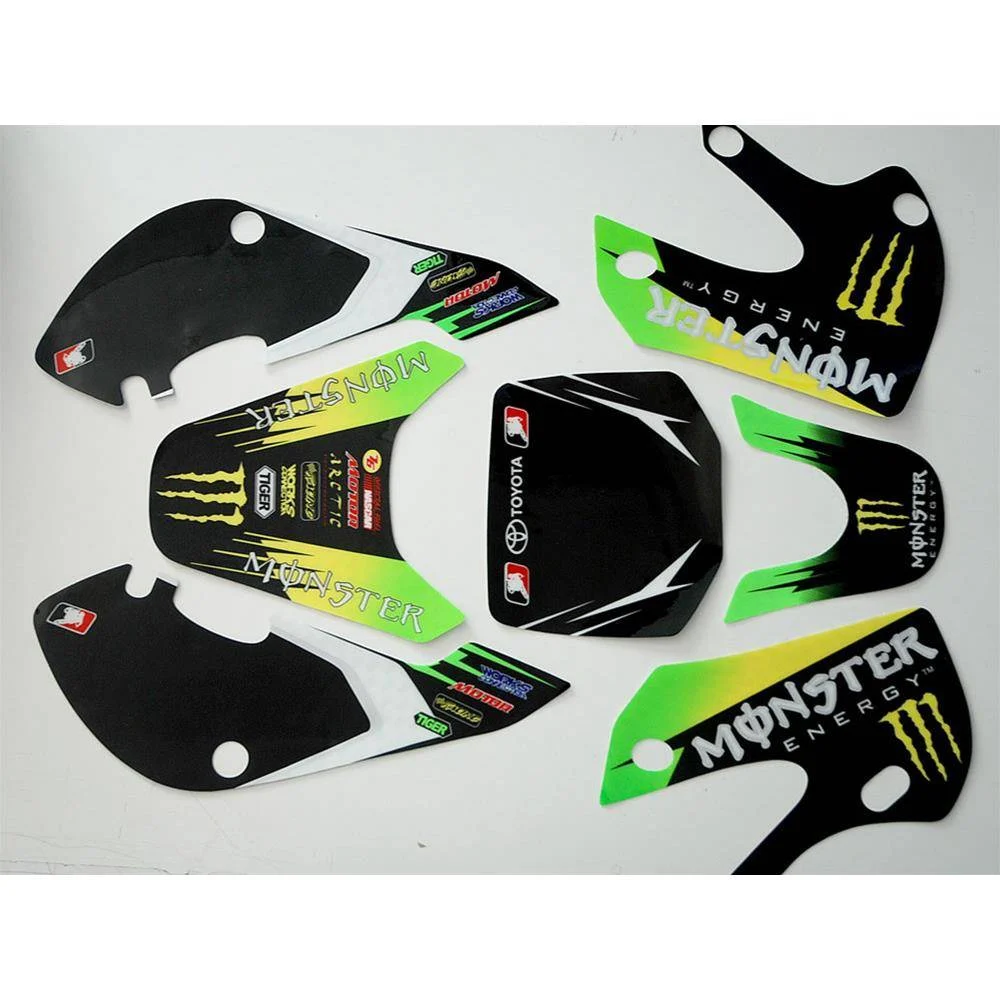 Adesivi grafiche Monster energy 2 plastiche klx