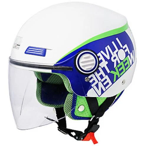Casco demi jet cgm 107-k verde metal, foto 2