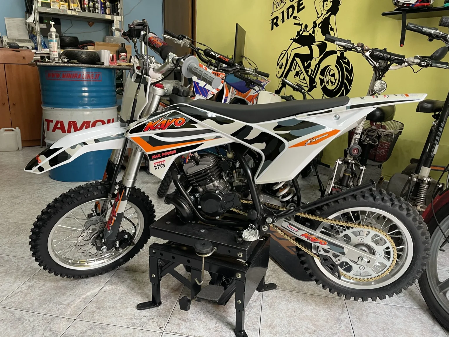 Mini cross Kayo KT50 50cc 2T ruote 14″12″, foto 4