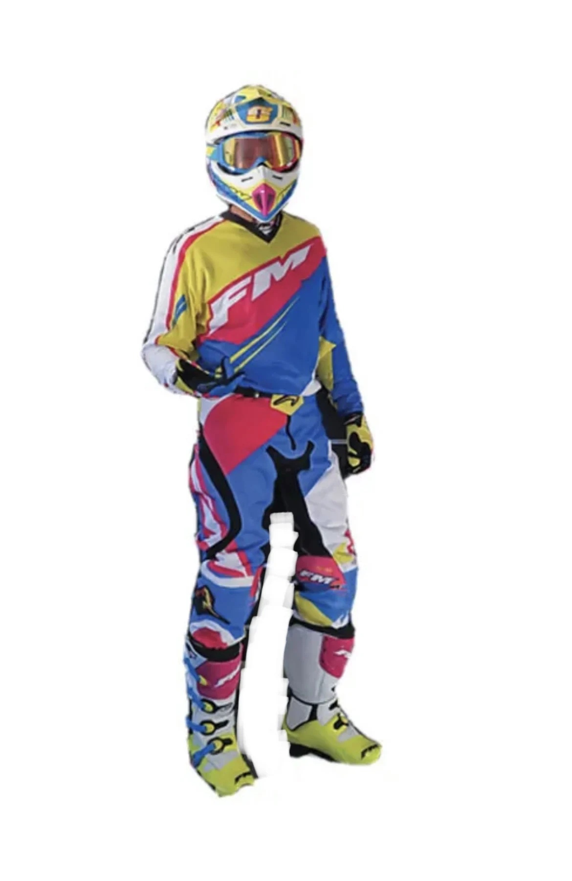 Completo di maglia + pantalone fm force x23 x cross enduro quad