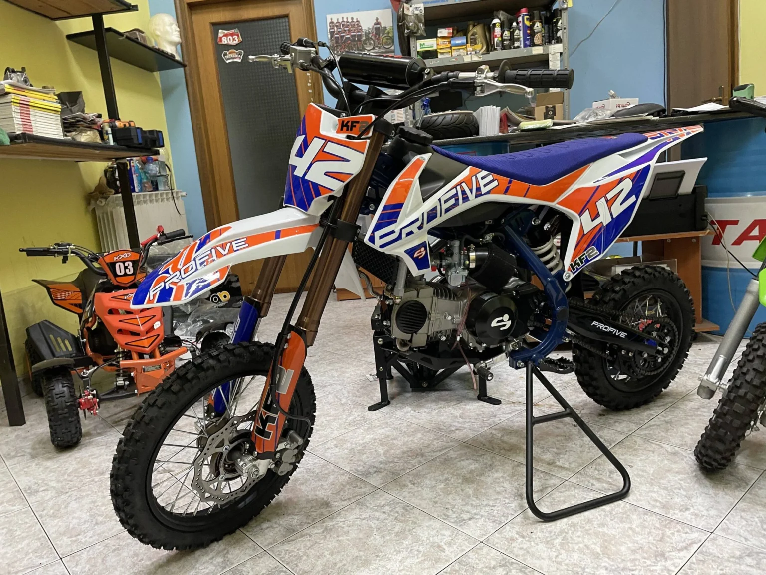 Pit bike 125cc Profive KF2 4T, 4 marce, ruota 14″ 12″, foto 4
