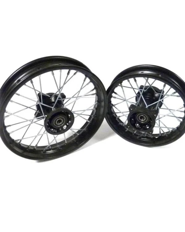 Coppia cerchi motard 12″ 10″ pit bike sdg 15mm