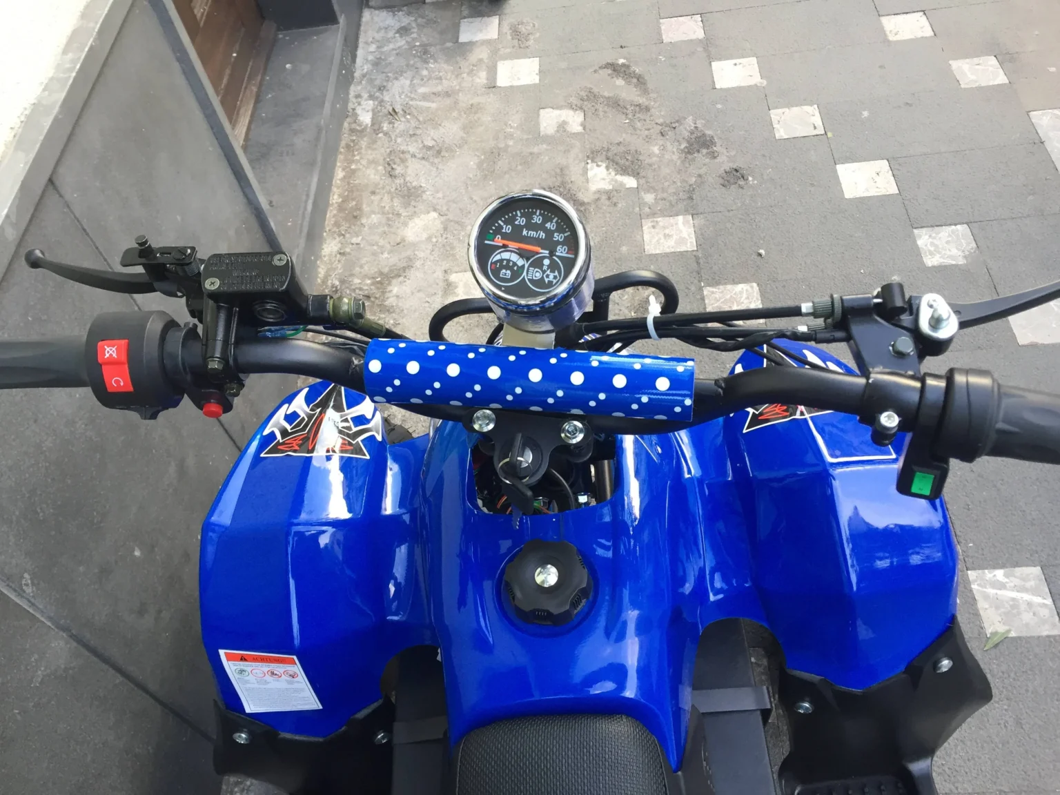 Mini quad elettrico replica Polaris 1000W 48V ruota 7″, foto 4