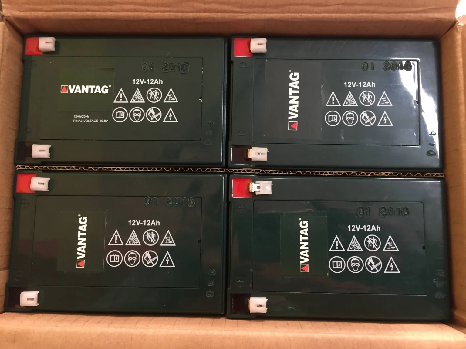 Pacco di 4 batterie 12Ah x 48V vantag, foto 2