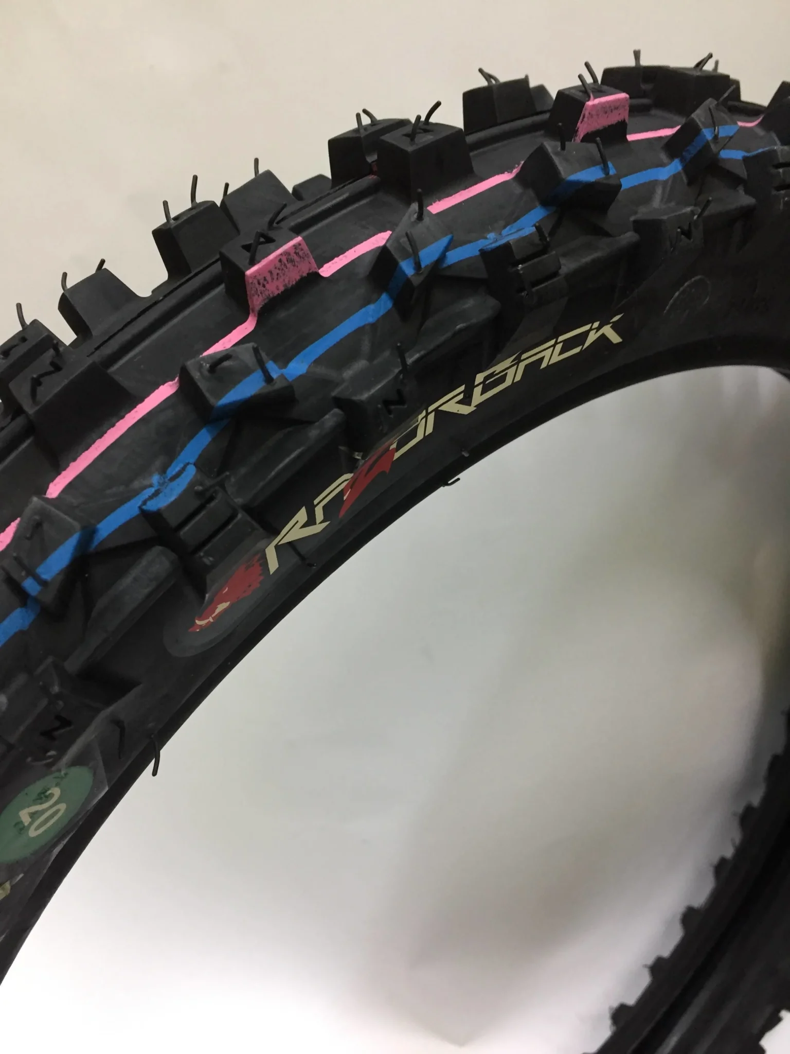 Gomma pneumatico cross 70/100-17 razorback feral, foto 2