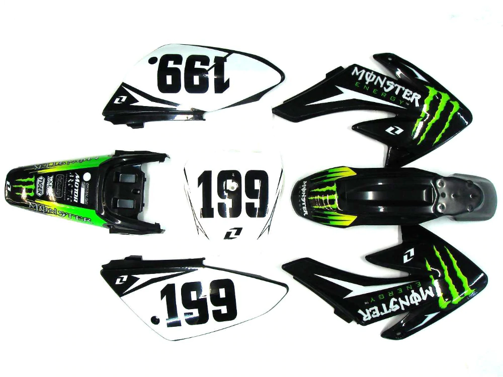 Adesivi grafiche Monster energy plastiche CRF 70, foto 2