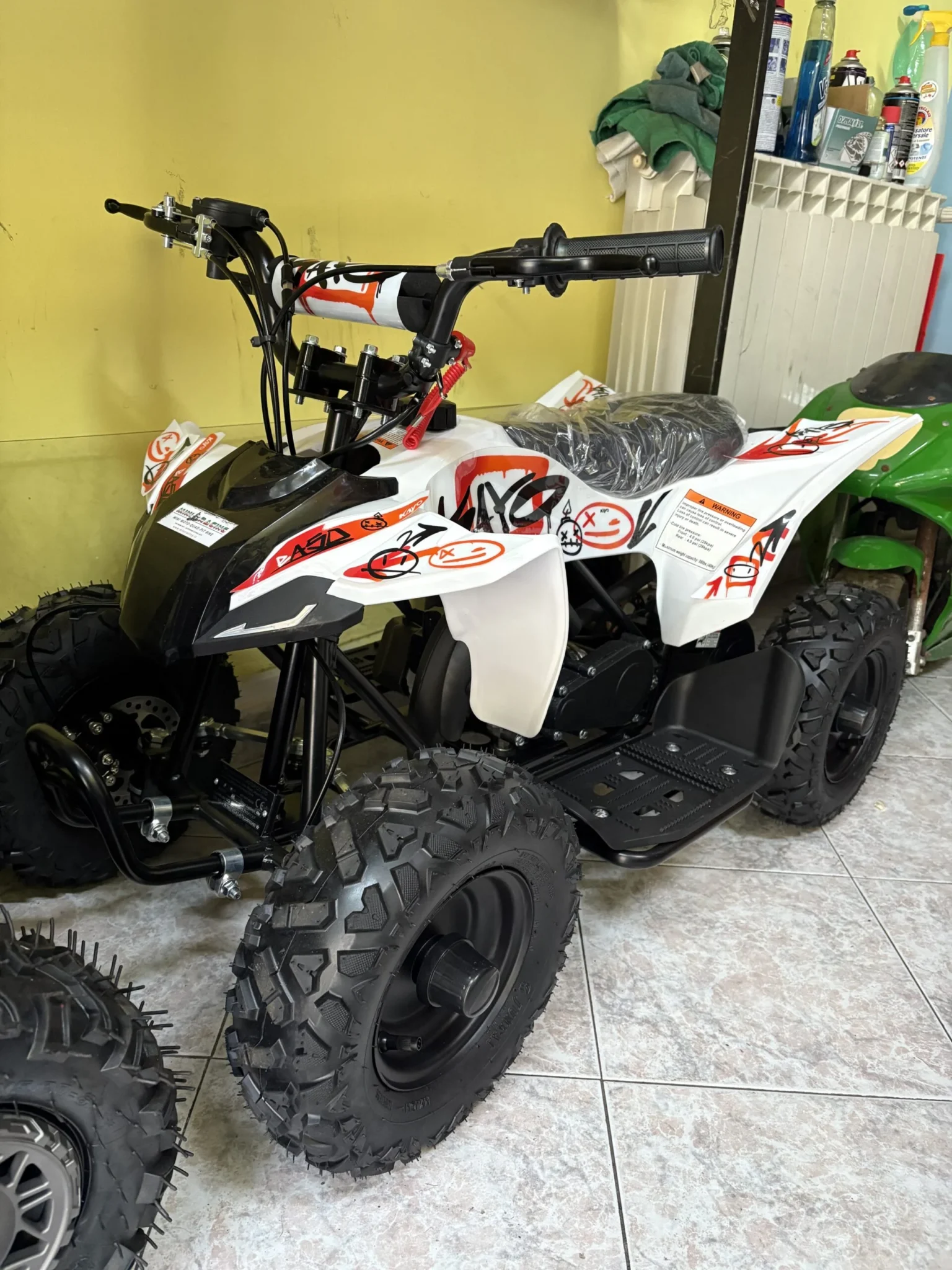 Mini quad Kayo 50cc 2T ruota 6″ carburatore 15, foto 5