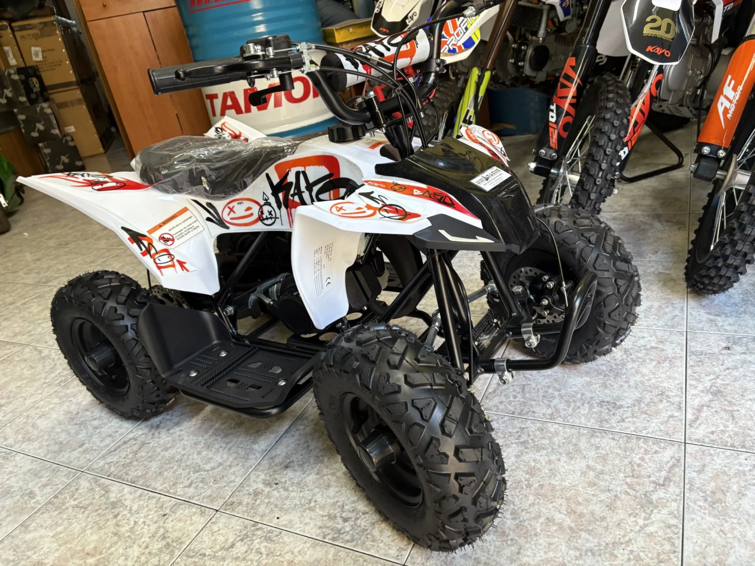 Mini quad Kayo 50cc 2T ruota 6″ carburatore 15, foto 3