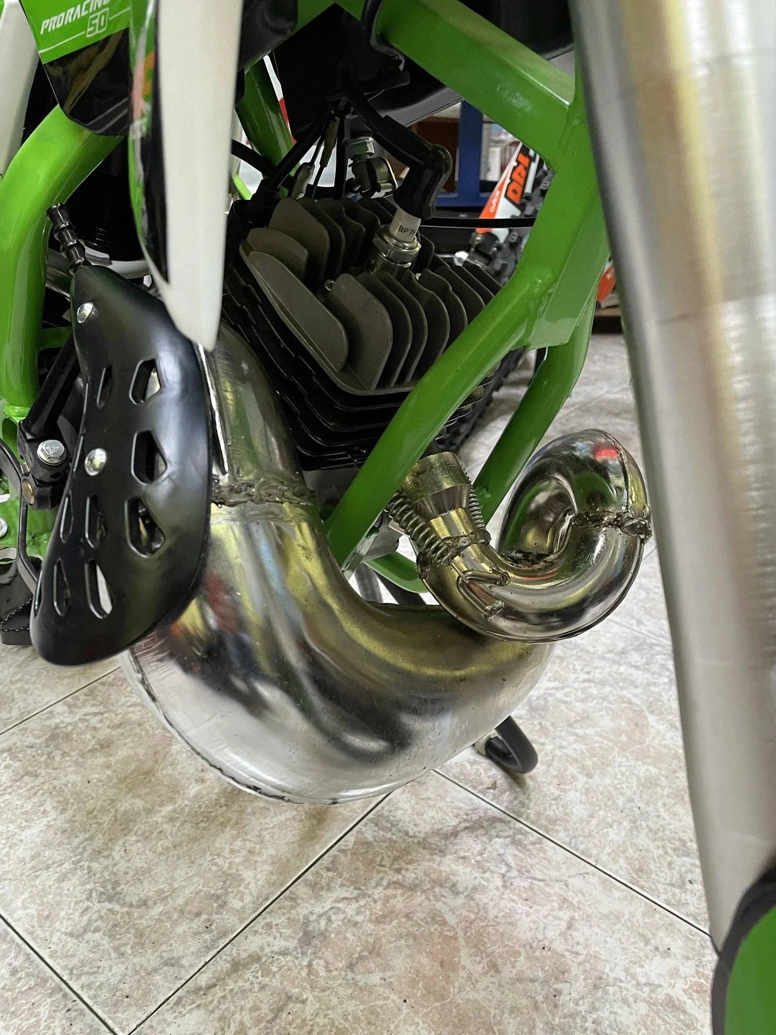 Mini cross 50cc 2T ruota 14″ 12″ avviamento a pedale, carburatore 18, foto 8
