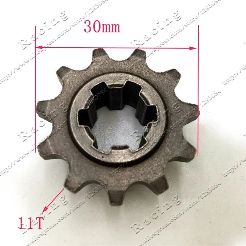 Pignone riduttore tf8 11/14/17 denti catena t8, foto 4