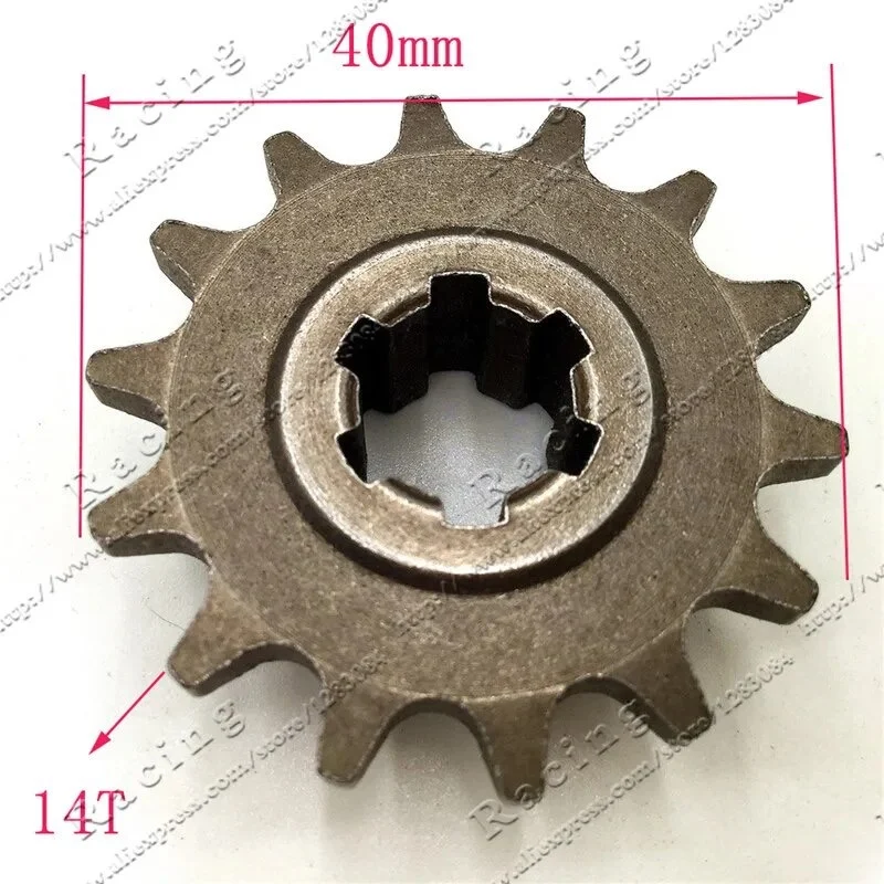 Pignone riduttore tf8 11/14/17 denti catena t8, foto 5
