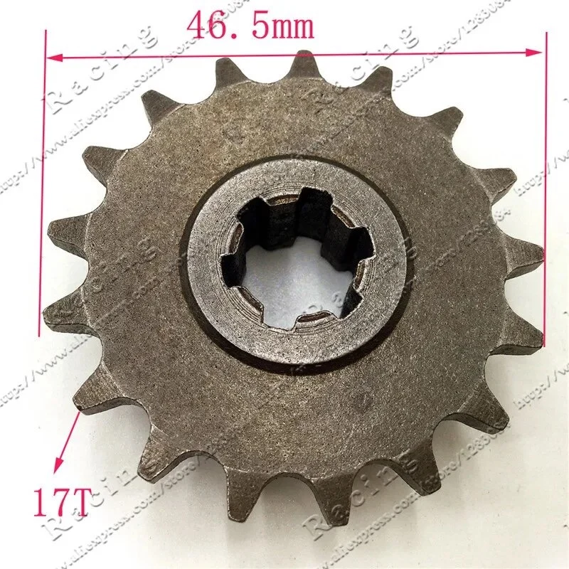 Pignone riduttore tf8 11/14/17 denti catena t8, foto 6