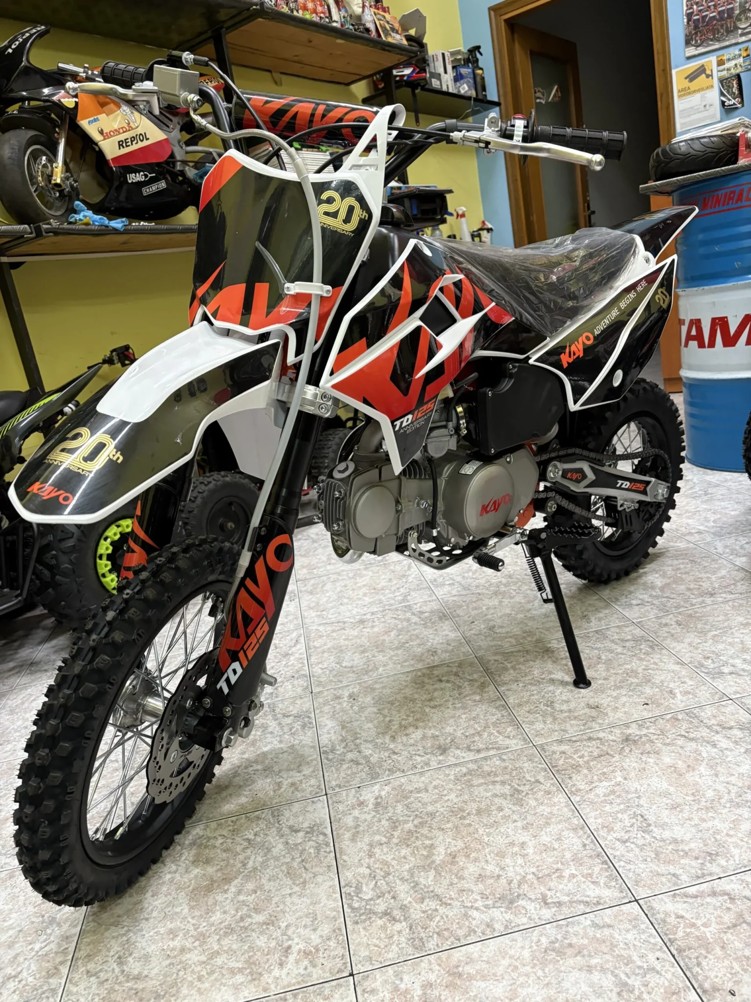 Pit bike Kayo TD-D 125cc 4T, 4 marce, ruota 14″ 12″ 20 Anniversary, foto 3