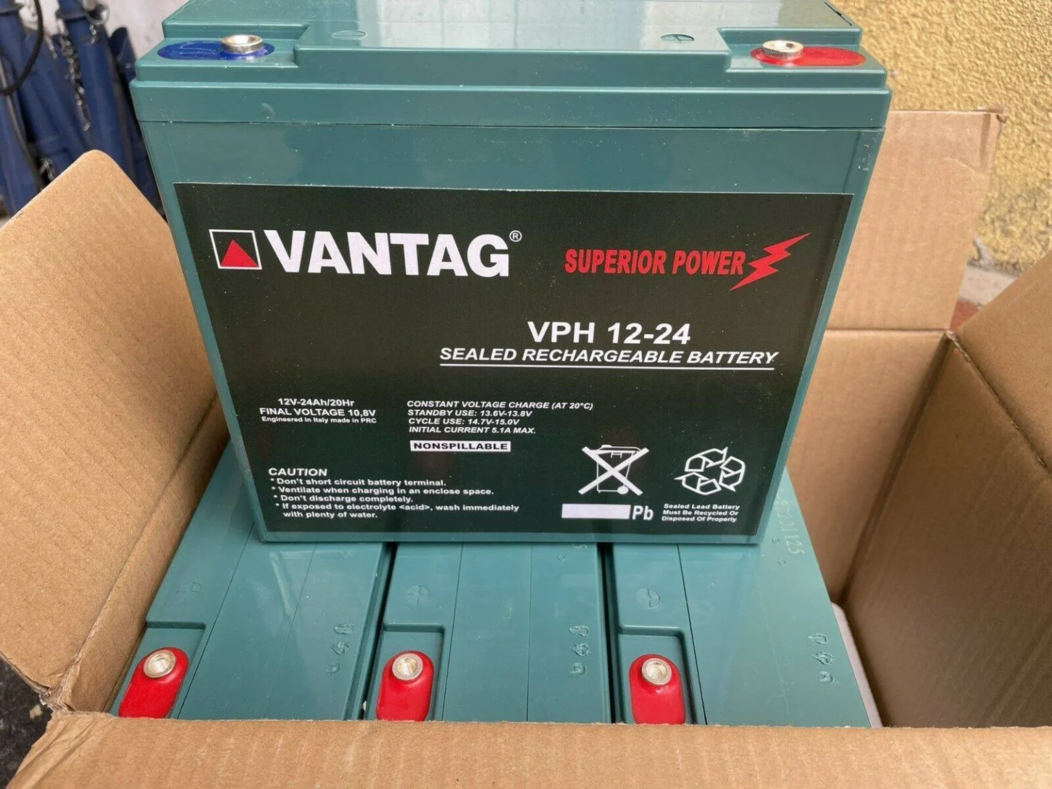 Batteria vantag agm ciclica 12V 24Ah