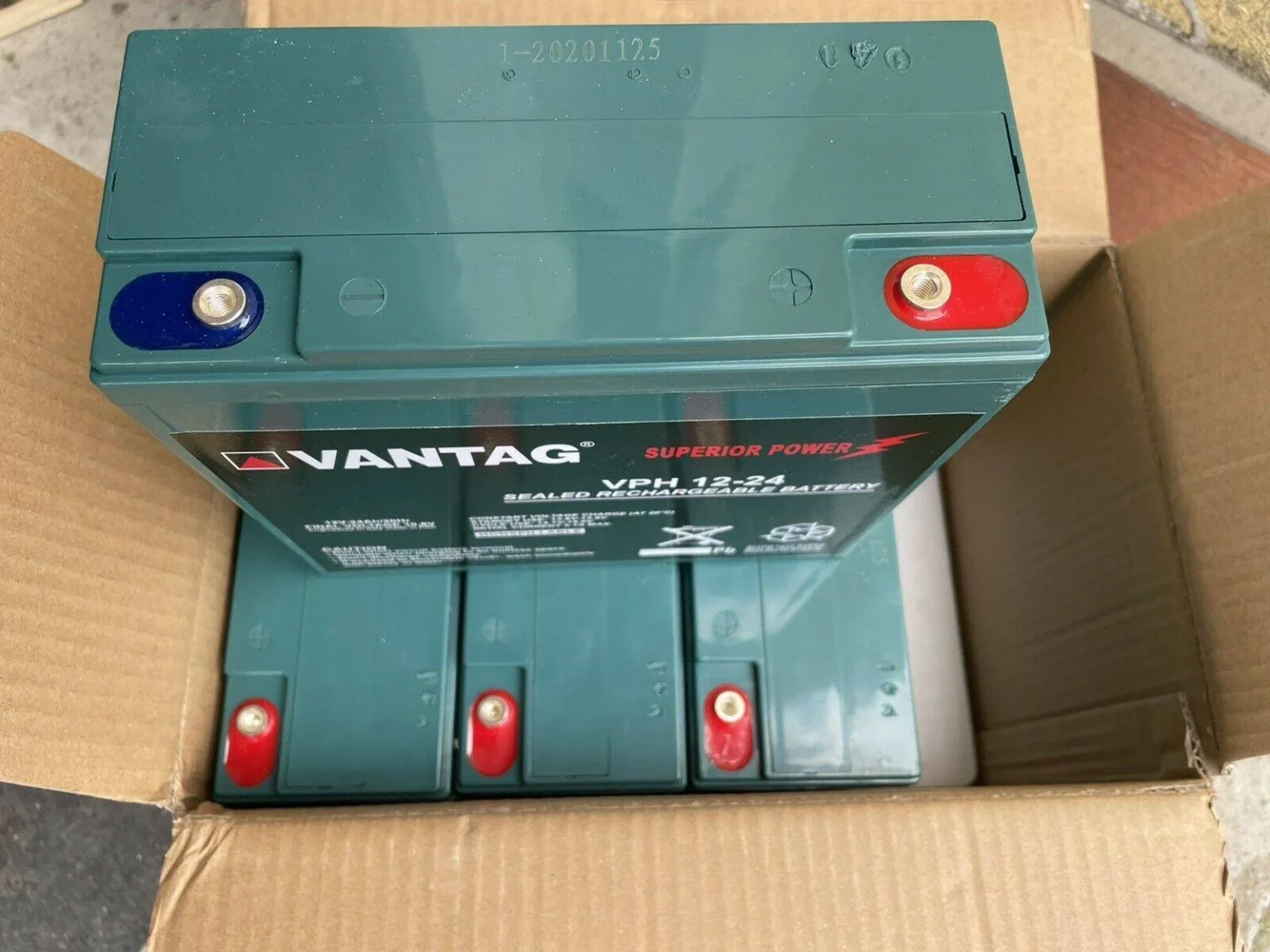 Batteria vantag agm ciclica 12V 24Ah, foto 3