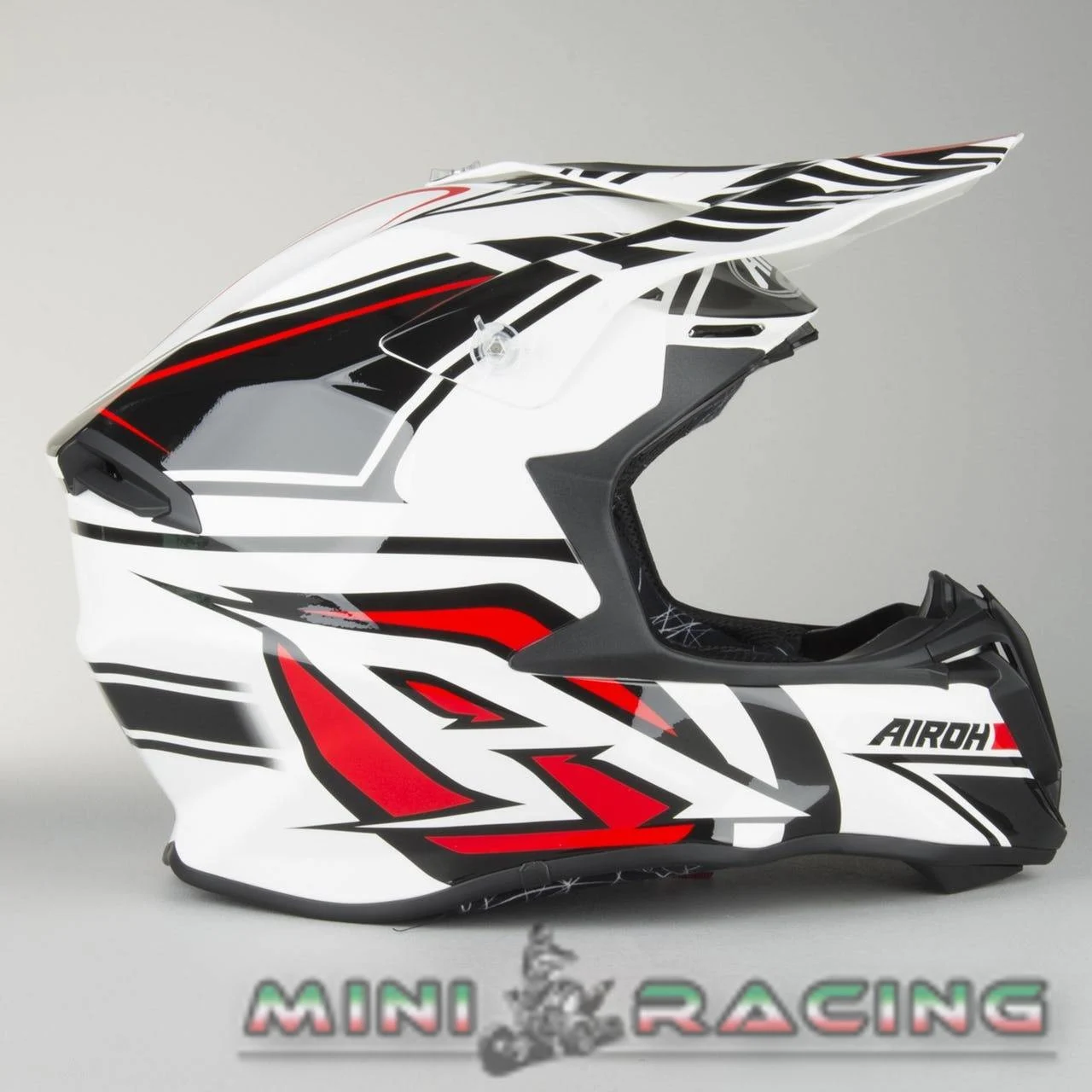 Casco cross enduro Airoh Twist Avenger bianco lucido, foto 3
