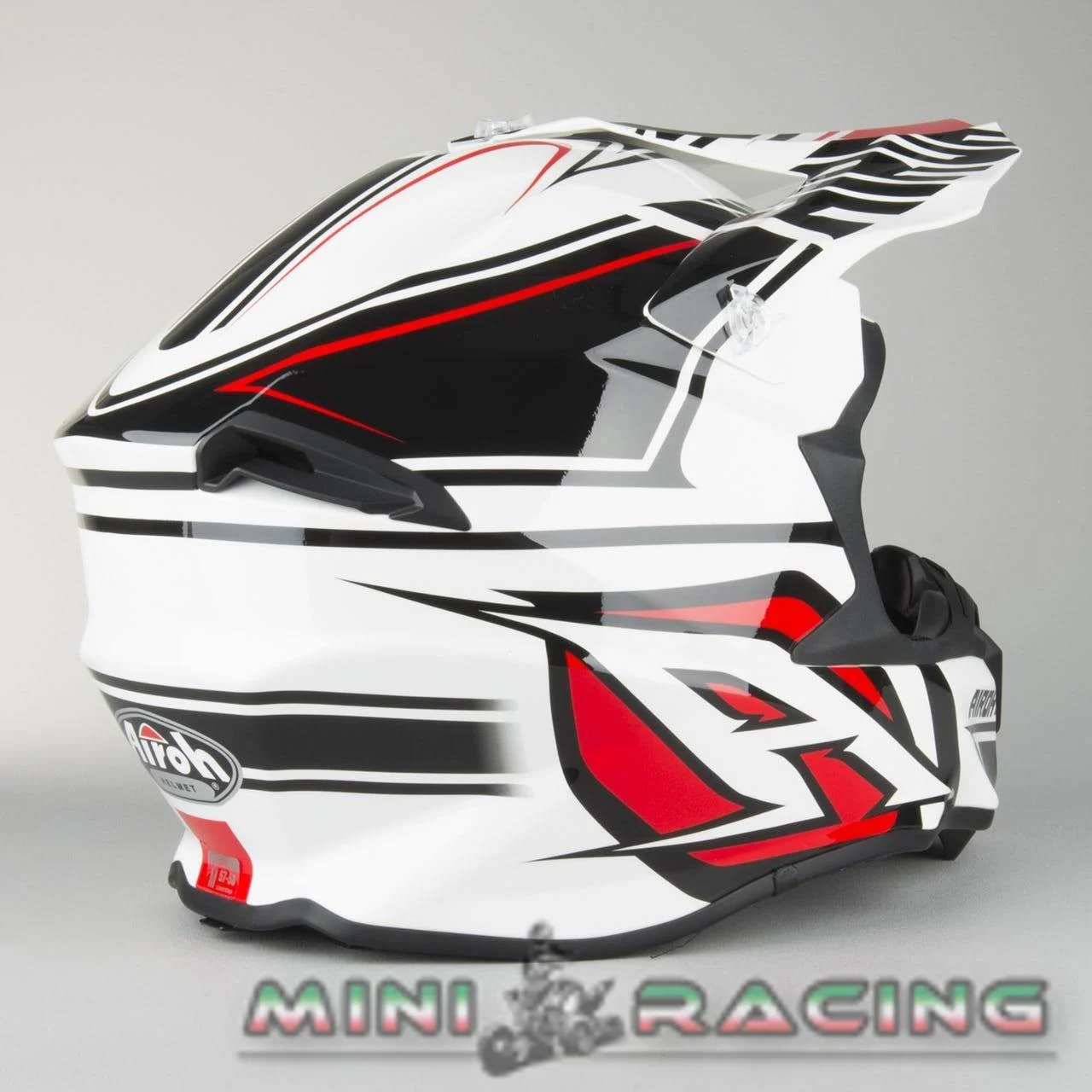 Casco cross enduro Airoh Twist Avenger bianco lucido, foto 4