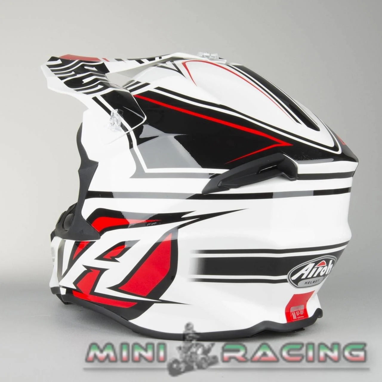 Casco cross enduro Airoh Twist Avenger bianco lucido, foto 6