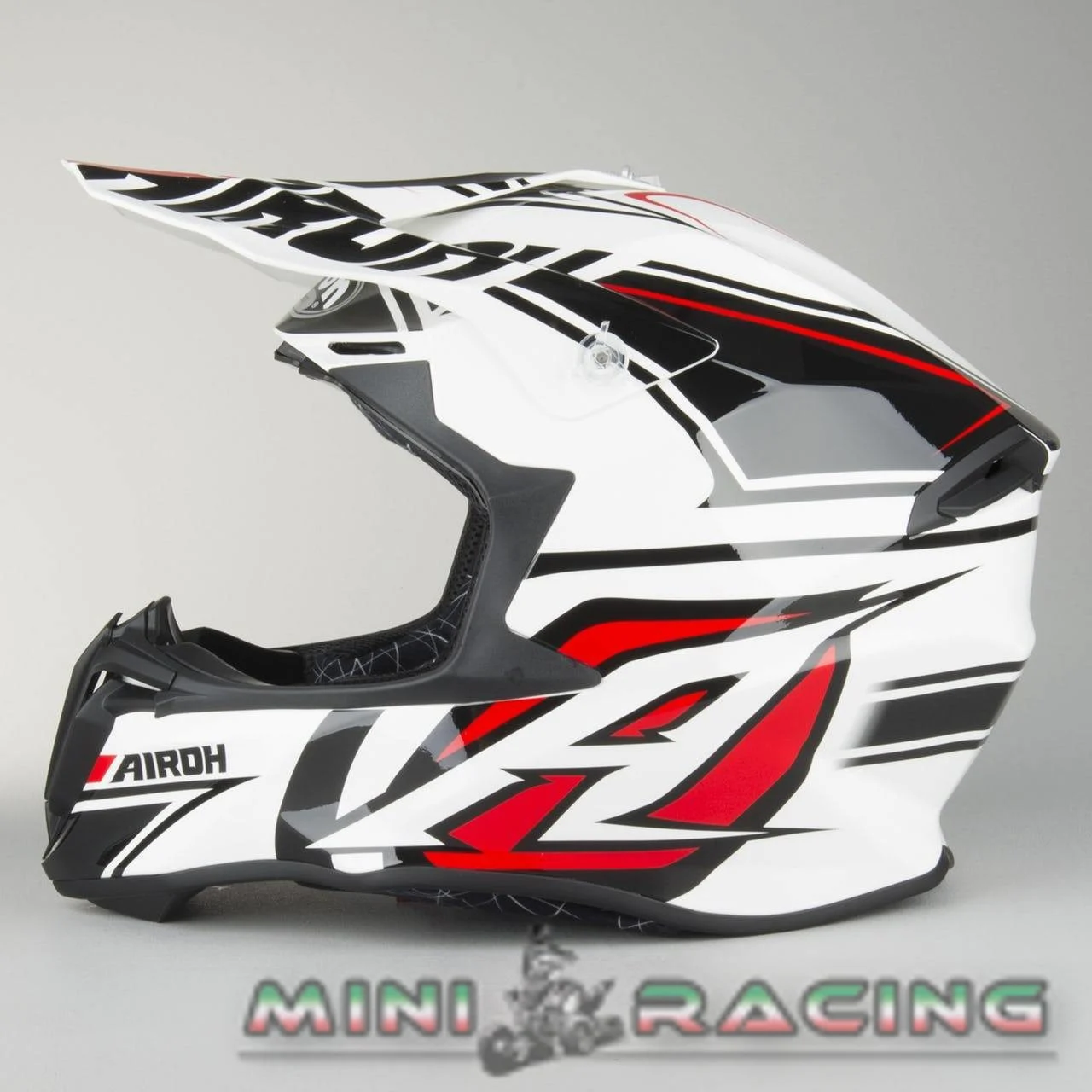 Casco cross enduro Airoh Twist Avenger bianco lucido, foto 7