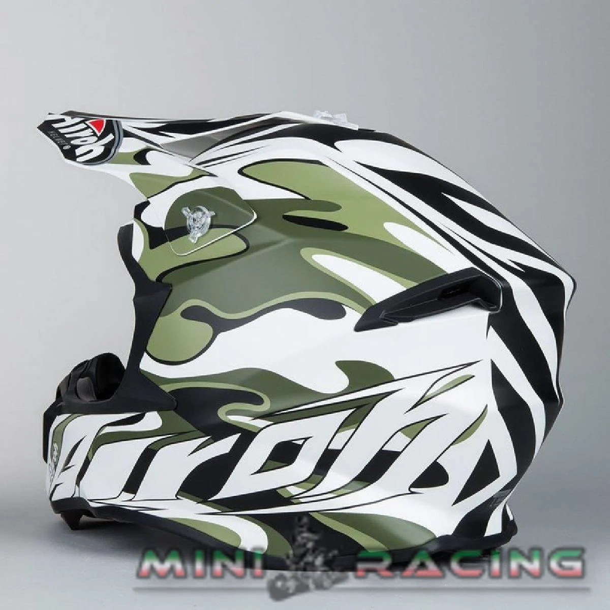 Casco cross enduro Airoh Twist mimetic bianco opaco, foto 4