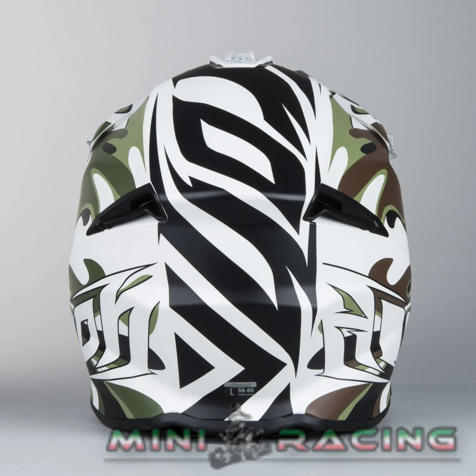 Casco cross enduro Airoh Twist mimetic bianco opaco, foto 5