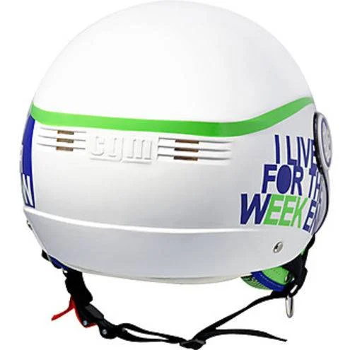 Casco demi jet cgm 107-k verde metal, foto 3