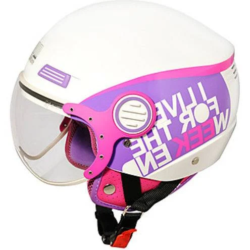 Casco demi jet cgm 107-k fucsia metal, foto 2