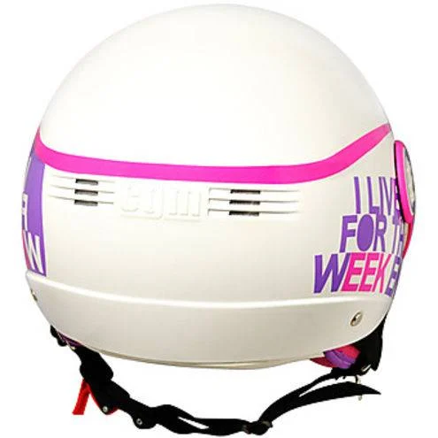 Casco demi jet cgm 107-k fucsia metal, foto 3