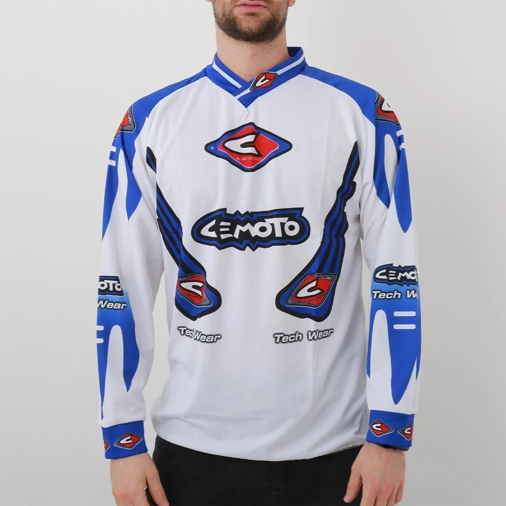 Maglia cemoto tech 2 x cross enduro quad taglia l