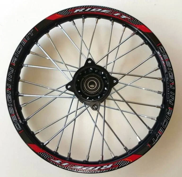 Cerchio posteriore 12″ in alluminio mozzo sdg 15mm raggi 3mm