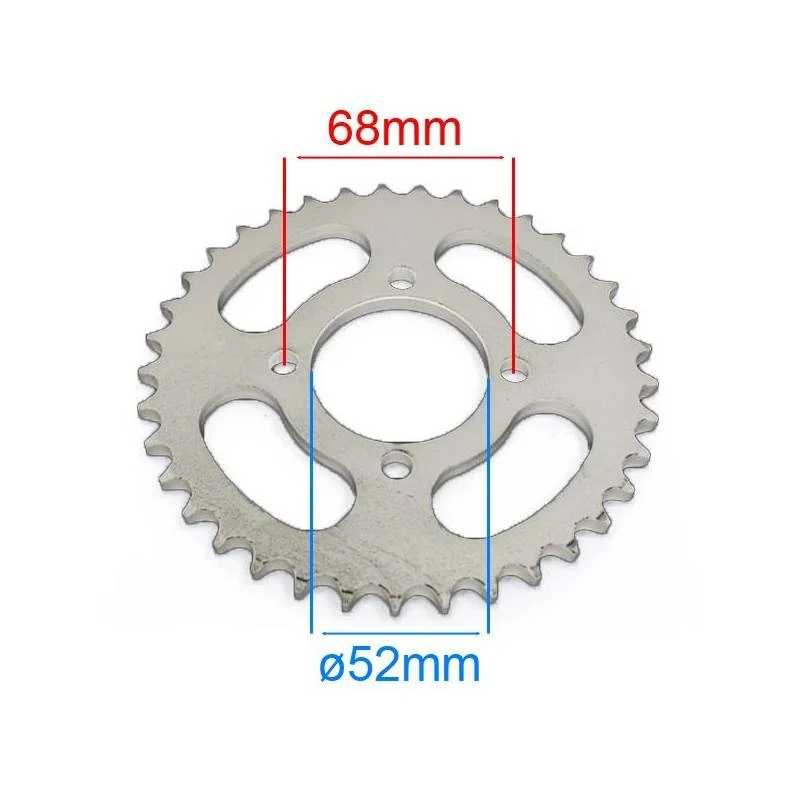 Corona 37 t passo 420 – ø52mm x quad e pit bike