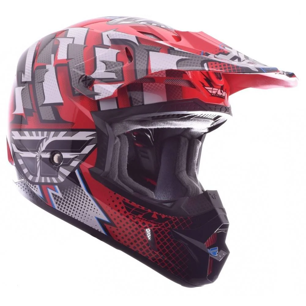 Casco fly Kinetic Dash rosso/bianco/nero, foto 2
