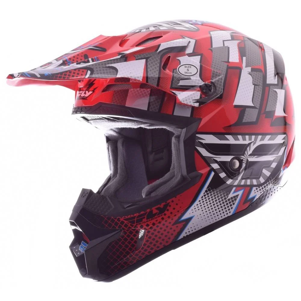 Casco fly Kinetic Dash rosso/bianco/nero
