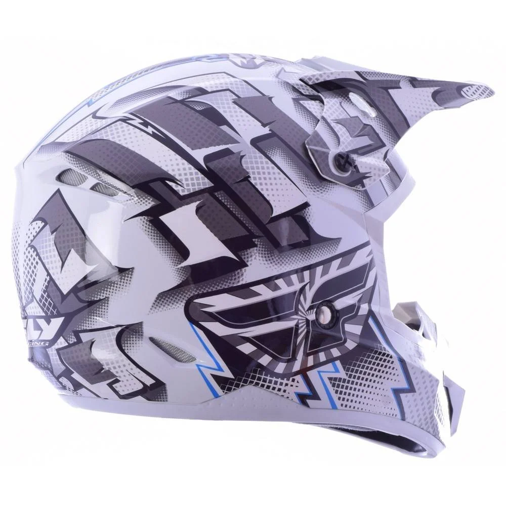 Casco fly Kinetic Dash bianco/grigio/nero, foto 3